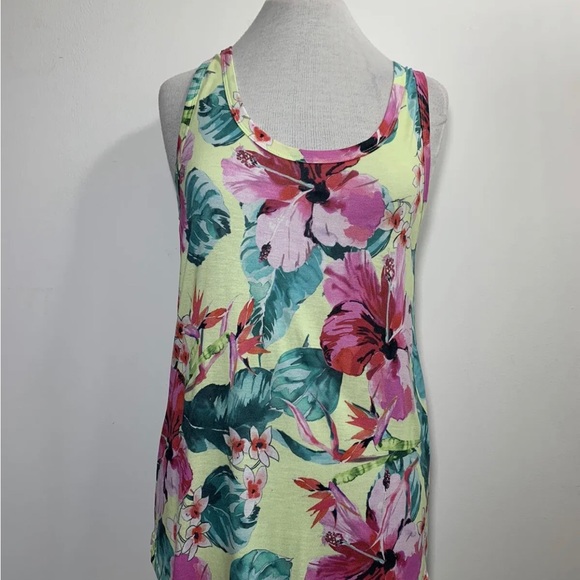 Dorothy Perkins Cami Top Tropical Stretch Sleeveless Floral Multicoloured UK 12 - Picture 2 of 11